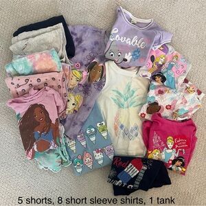 Princess, Sanrio, short sleeves and shorts bundle